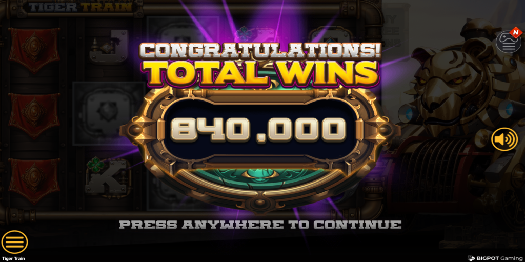 Tiger Train Bigpot Gaming